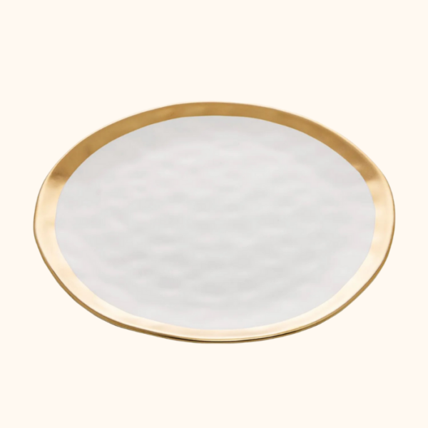 Bone china cake plate test product